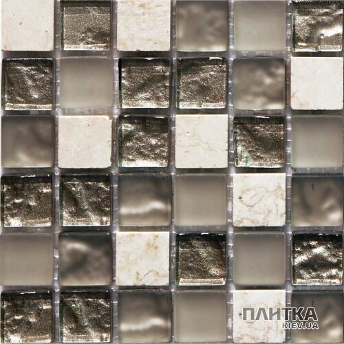 Мозаика Mozaico de Lux S-MOS S-MOS CLHT02 серый,с перламутром