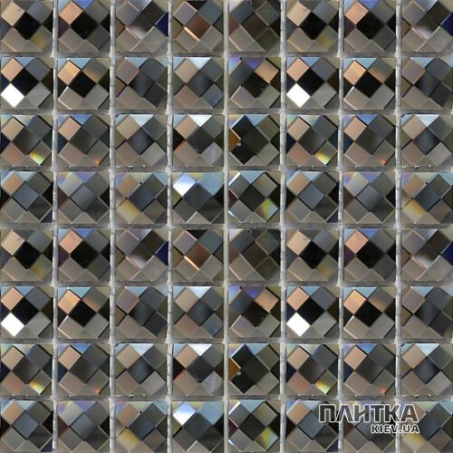 Мозаика Mozaico de Lux S-MOS S-MOS DIAMOND 14 (SILVER GREY) серый