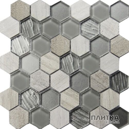 Мозаика Mozaico de Lux S-MOS S-MOS HS4103-070A-8 серый
