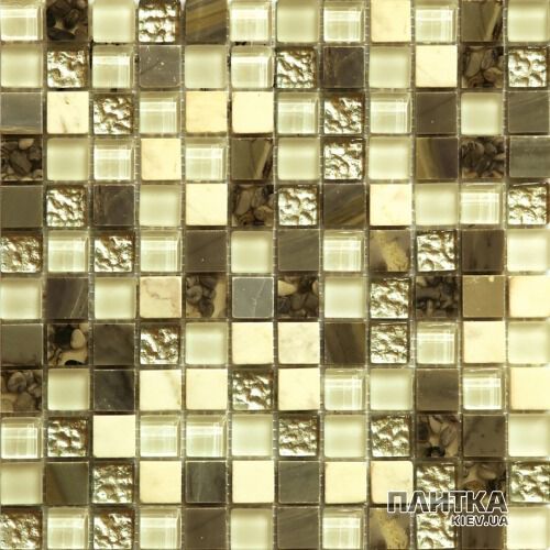 Мозаїка Mozaico de Lux S-MOS S-MOS HS0343 ST+ GL GREY жовтий