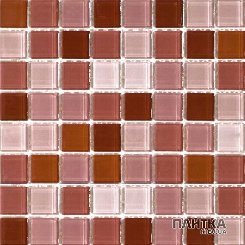 Мозаика Mozaico de Lux S-MOS S-MOS HT K353331305060 RED MIX розовый,красный