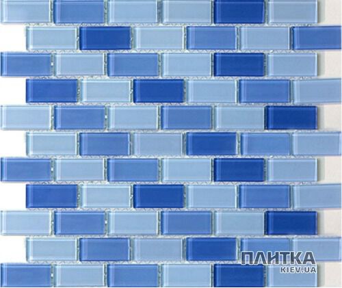 Мозаика Mozaico de Lux S-MOS S-MOS HT156 MIX C BLUE голубой,синий
