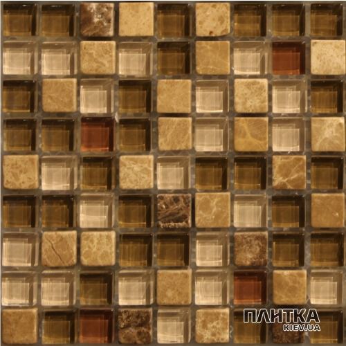 Мозаика Mozaico de Lux T-MOS T-Mos SF01 бежевый,коричневый