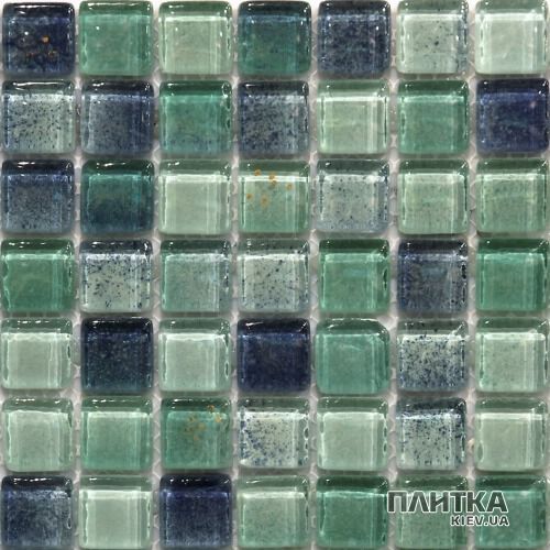 Мозаика Mozaico de Lux V-MOS V-MOS FASHION AZZURO MIX синий,бирюзовый