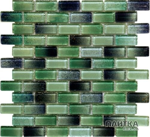 Мозаика Mozaico de Lux V-MOS V-MOS FASHION AZZURO MIX зеленый,бирюзовый