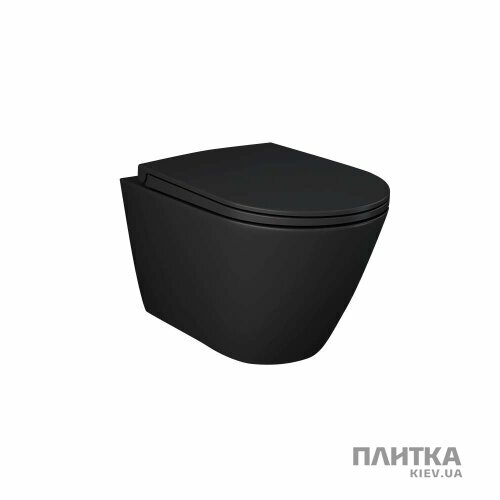 Унитаз RAK Ceramics Feeling Унитаз подвесной, Matt Black RST23504A FEELING черный - Фото 1