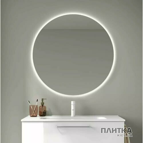 Зеркало для ванной ROYO Lua Lua 125522 Зеркало 75 с подсветкой круглое серебро - Фото 2