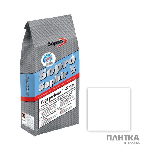 Затирка Sopro SOPRO Зат Saphir910(10)/5кг белая