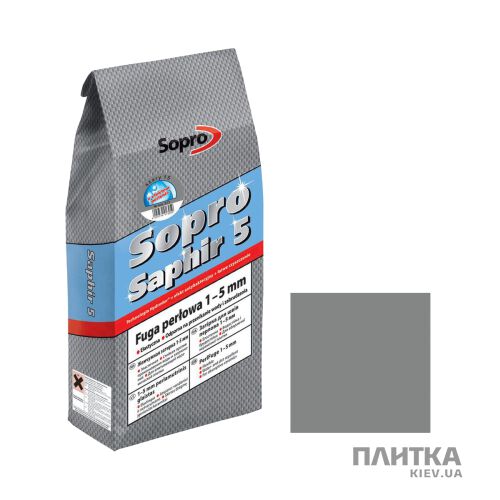 Заповнювач для швів Sopro SOPRO Зат Saphir913(15)/5кг сіра