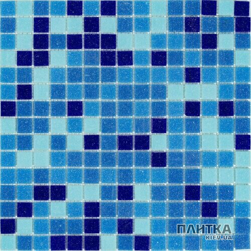 Мозаика Stella di Mare R-MOS R-MOS B3132333537 микс голубой 5 20x20 на сетке 327х327х4 голубой,синий