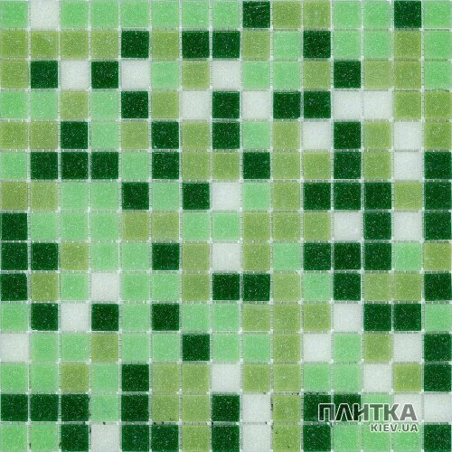 Мозаика Stella di Mare R-MOS R-MOS B1247424641 микс зеленый -5 на сетке 327х327х4 зеленый,темно-зеленый,светло-зеленый