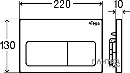 Кнопка для змиву Viega Visign 773717 Visign for Life 5 Клавіша, хром хром - Фото 4