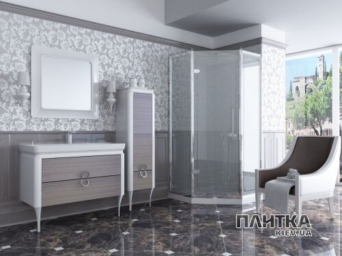 Зеркало для ванной Ювента Ticino TcМ-80 80 см белый - Фото 2