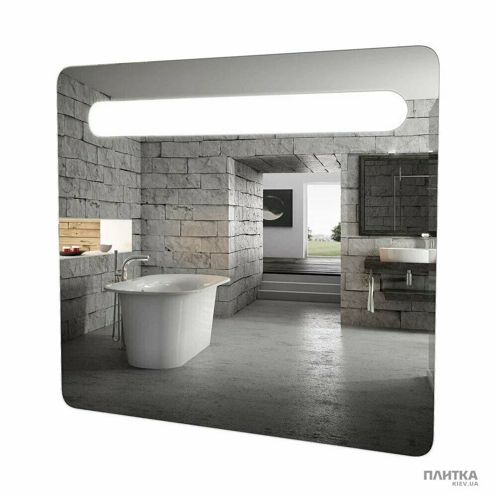 Зеркало для ванной Аква Родос Гама 4524 ГАМА Зеркало-80 с подсветкой LED серебро
