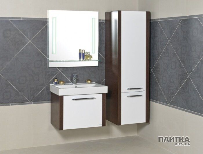 Зеркало для ванной Аква Родос Милано 75х80 см с полочкой