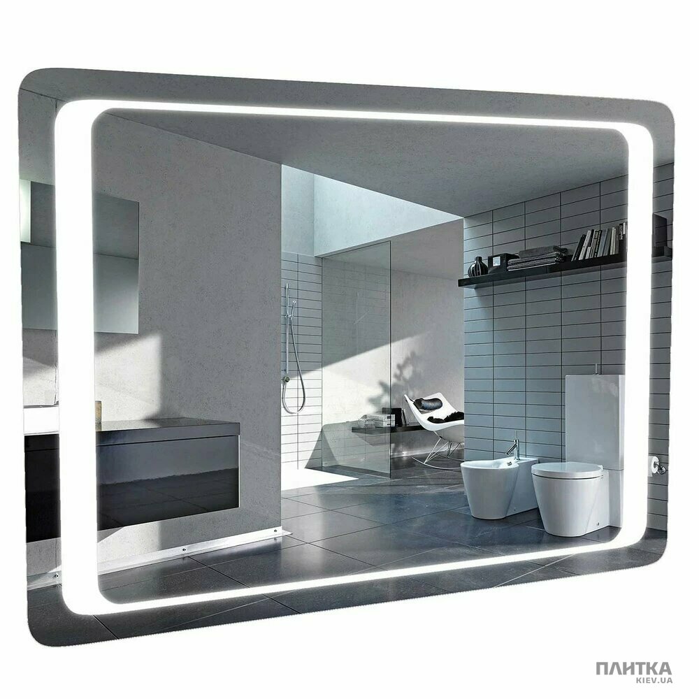 Дзеркало для ванної Аква Родос Омега 4752 ОМЕГА Дзеркало-100, з підсвіткою срібло