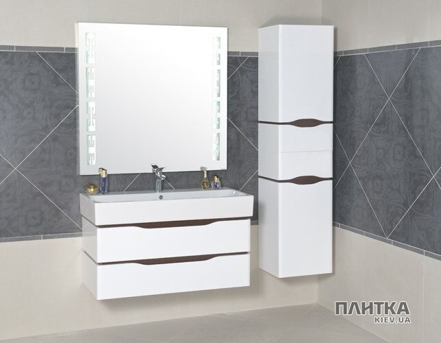 Зеркало для ванной Аква Родос Венеція 100х95 см с орнаментом