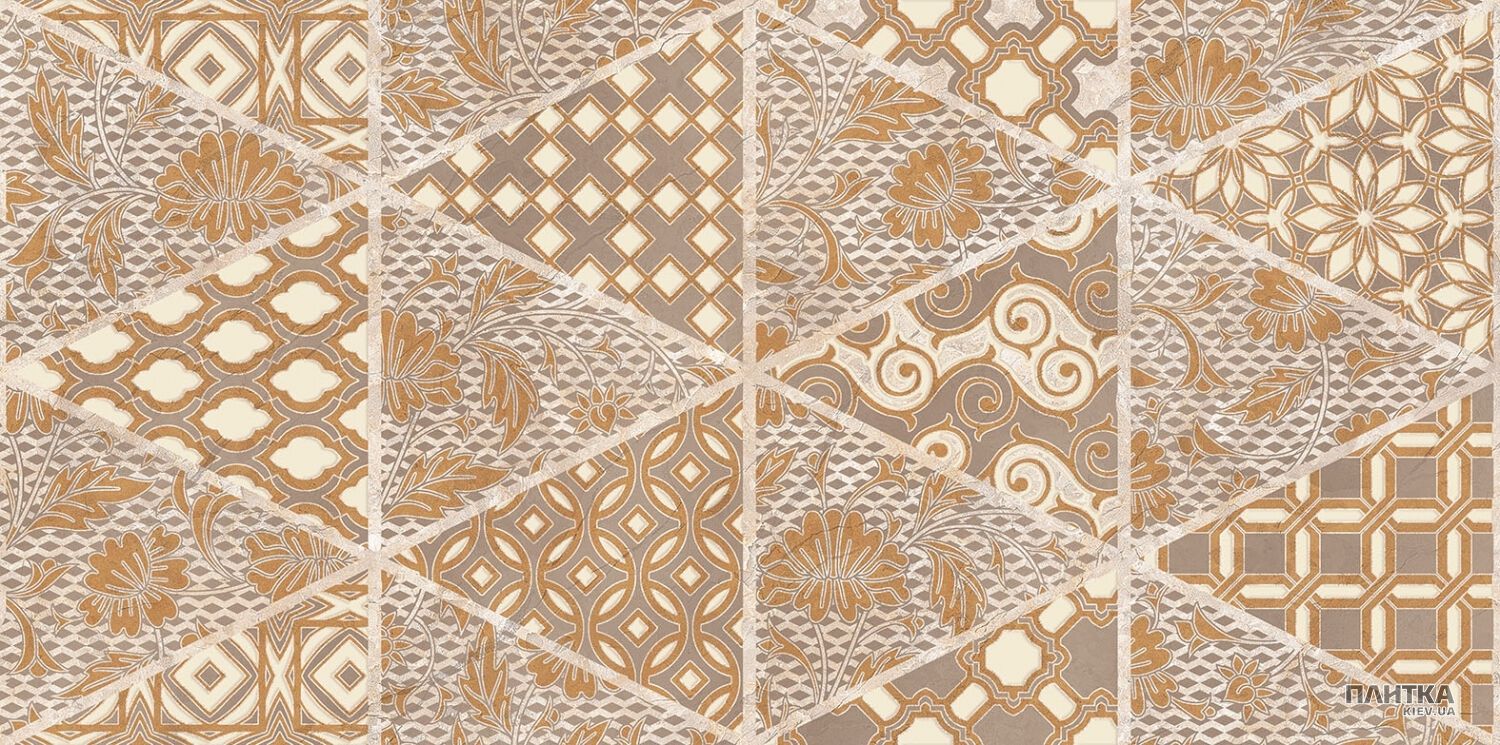 Плитка Almera Ceramica Botticino DEC BOTTICINO CLOUT декор бежевый,коричневый,серый
