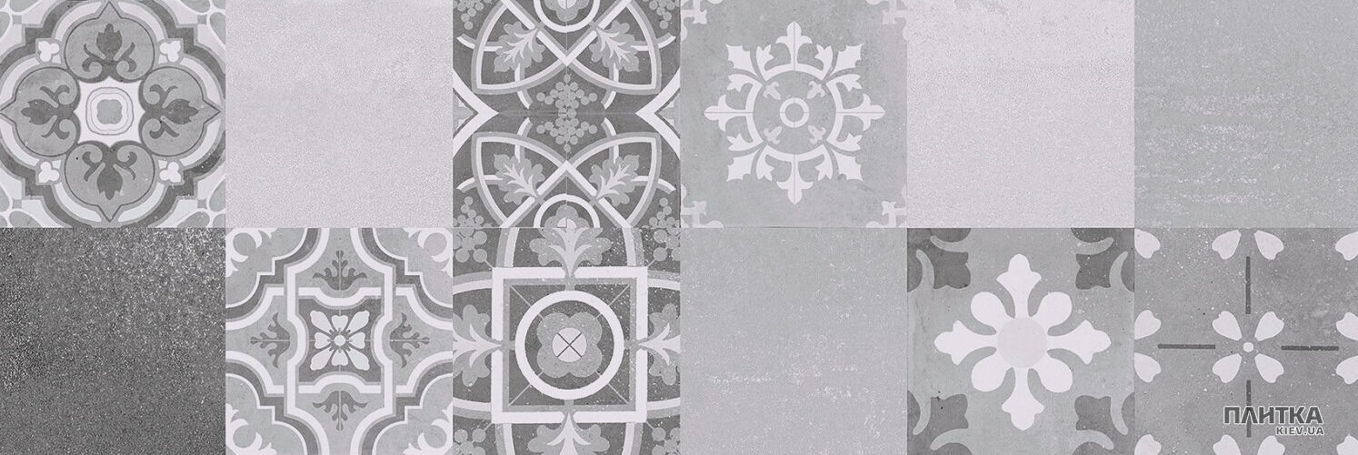 Плитка Almera Ceramica Brienz DEC BRIENZ MARENGO сірий,темно-сірий,світло-сірий