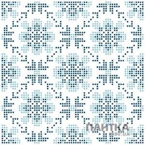 Плитка Almera Ceramica Вишиванка ВИШИВАНКА БЛАКИТНА 4 плитка білий,блакитний,чорний