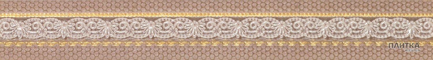 Плитка APE Ceramica Constance MOLD DEVON PINK фриз розовый,кремовый,золотой