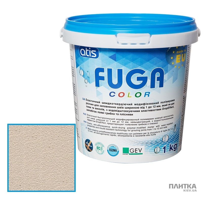 Заповнювач для швів ATIS Fuga Color A 133/1кг сахара темно-бежевий