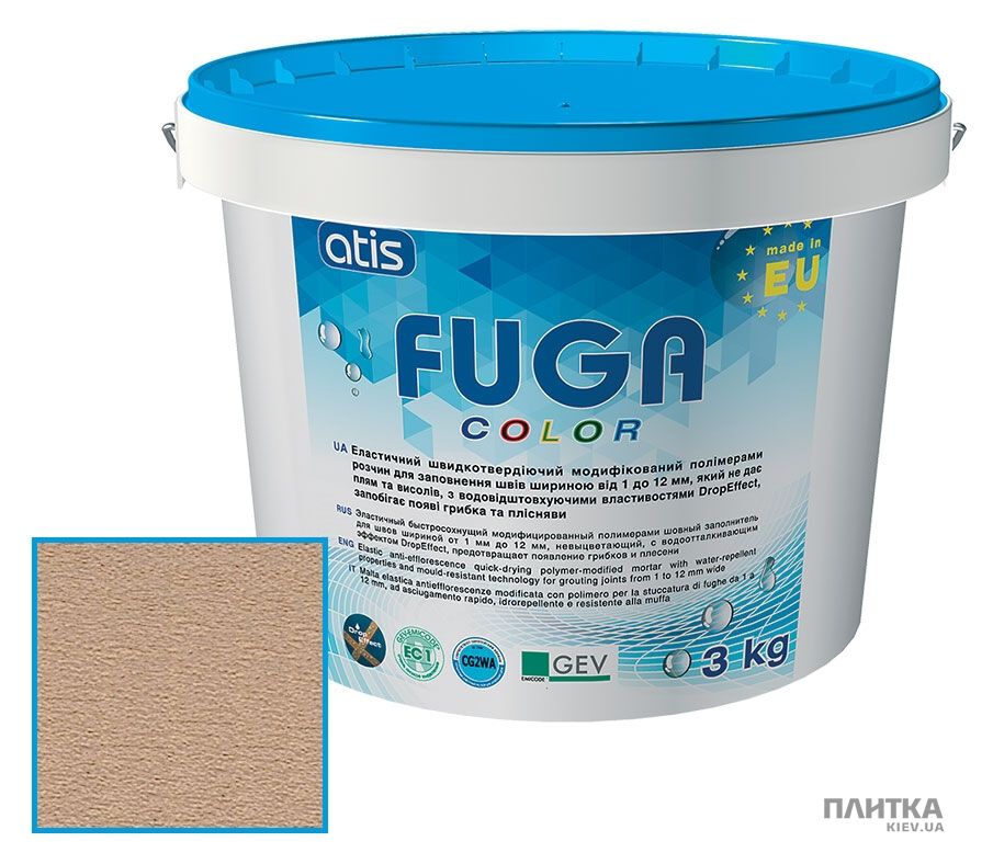Заповнювач для швів ATIS Fuga Color A 141/3кг карамель карамель