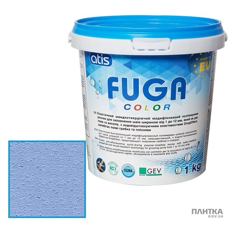 Заповнювач для швів ATIS Fuga Color A 172/1кг блакитний блакитний