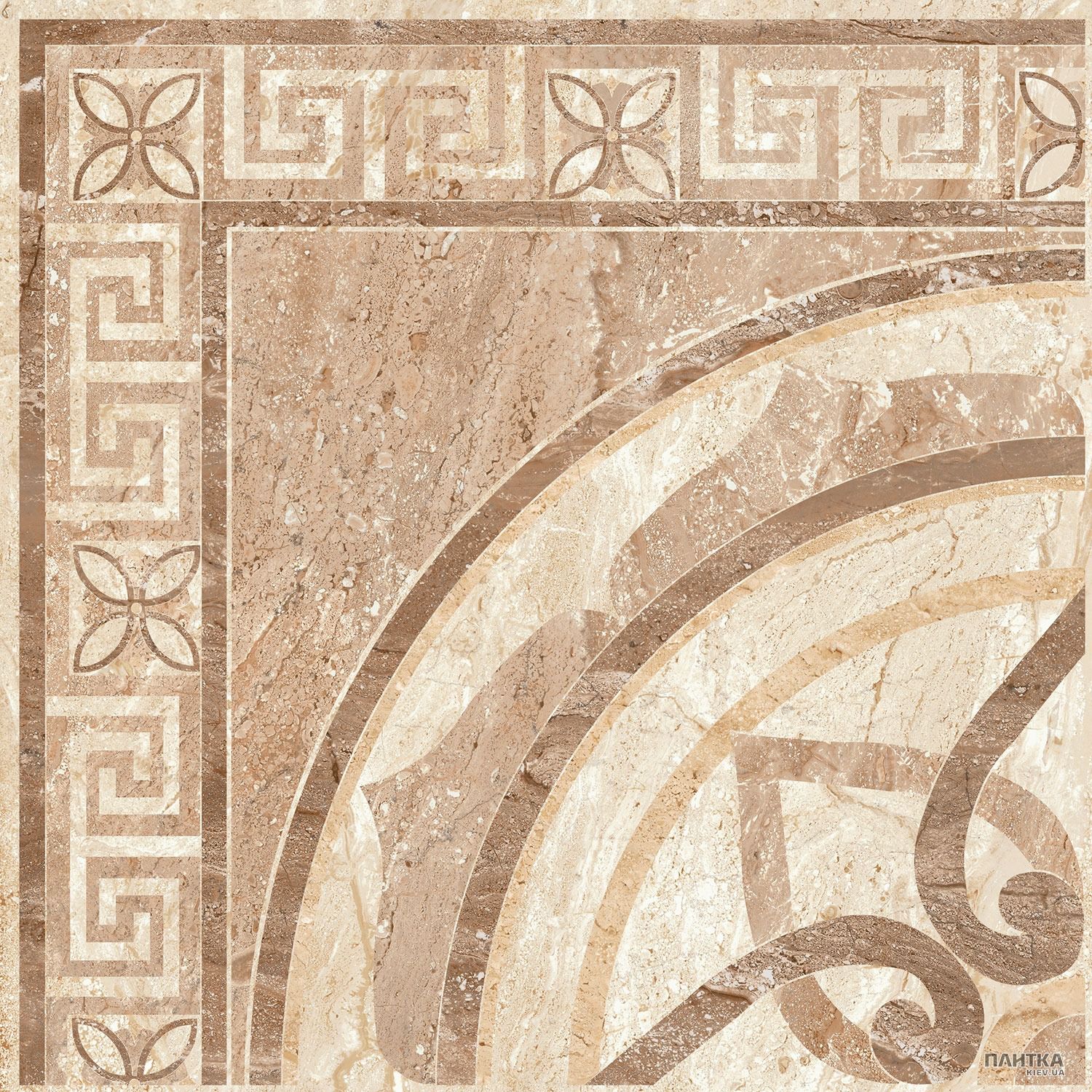Напольная плитка Bellavista Ceramica Classic ROSETON CLASSIC бежевый,коричневый