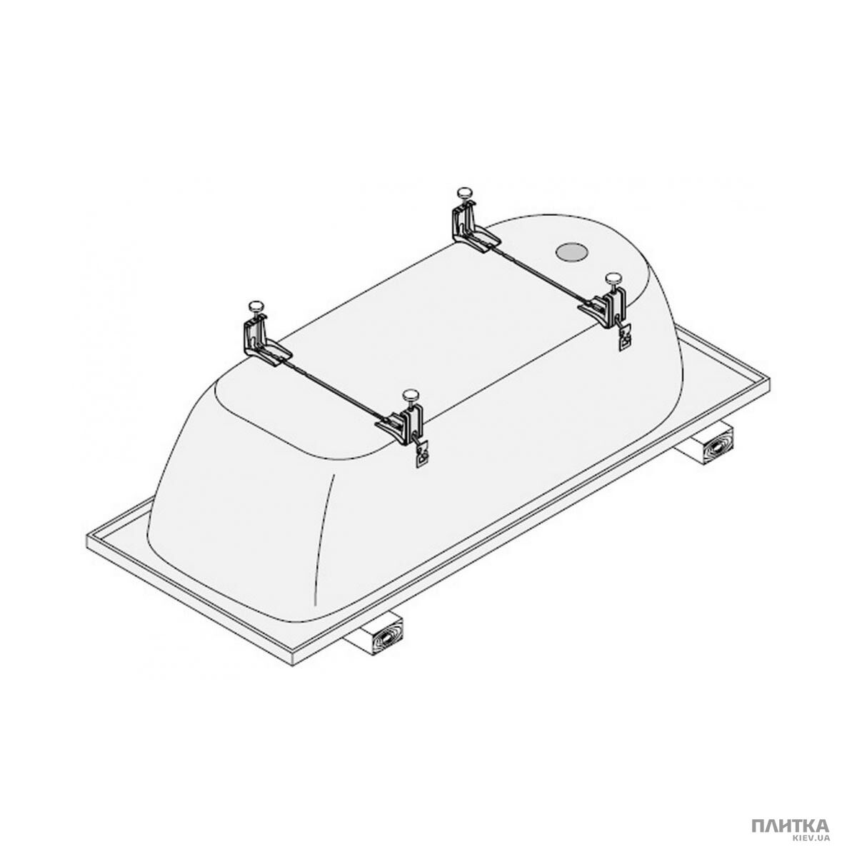 Ніжка для ванни Bette B23-1500 ніжки д/ванни хром