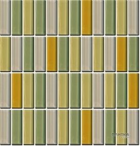 Мозаика BETTER-мозаика B-MOS HF-10 белый/желтый/зеленый микс серый,желтый,салатовый