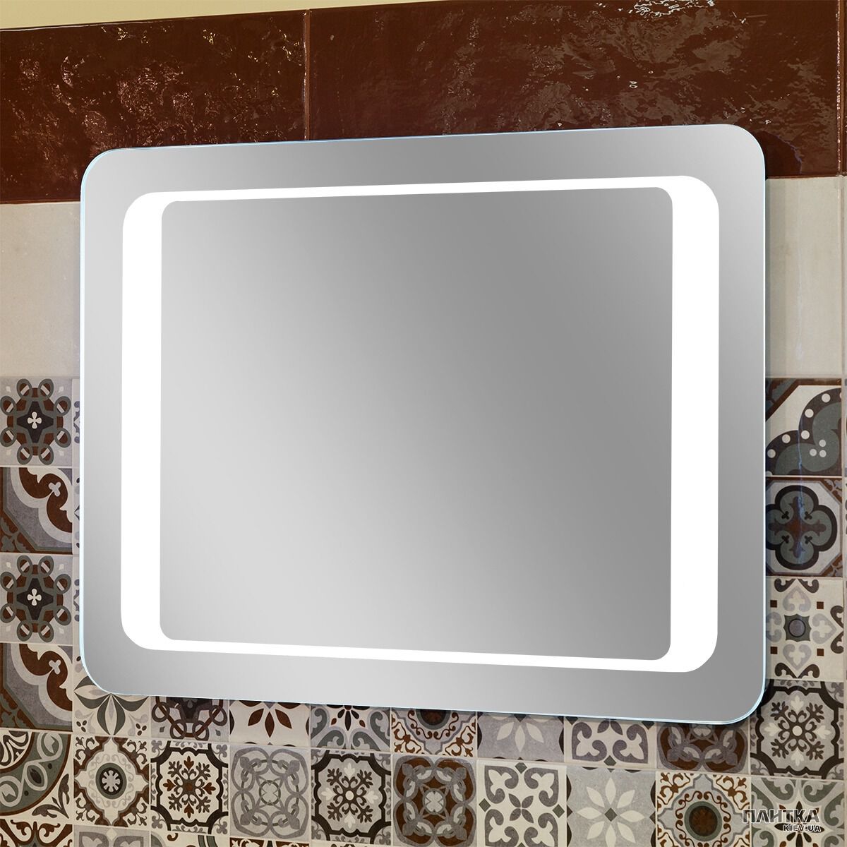 Зеркало для ванной Бусел Lux 800х600 хром
