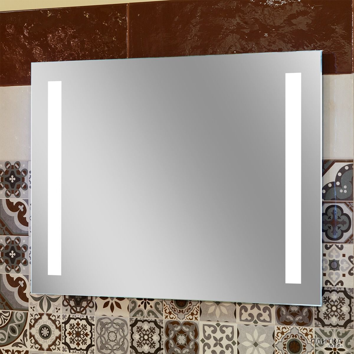 Зеркало для ванной Бусел Creet 900х600 хром