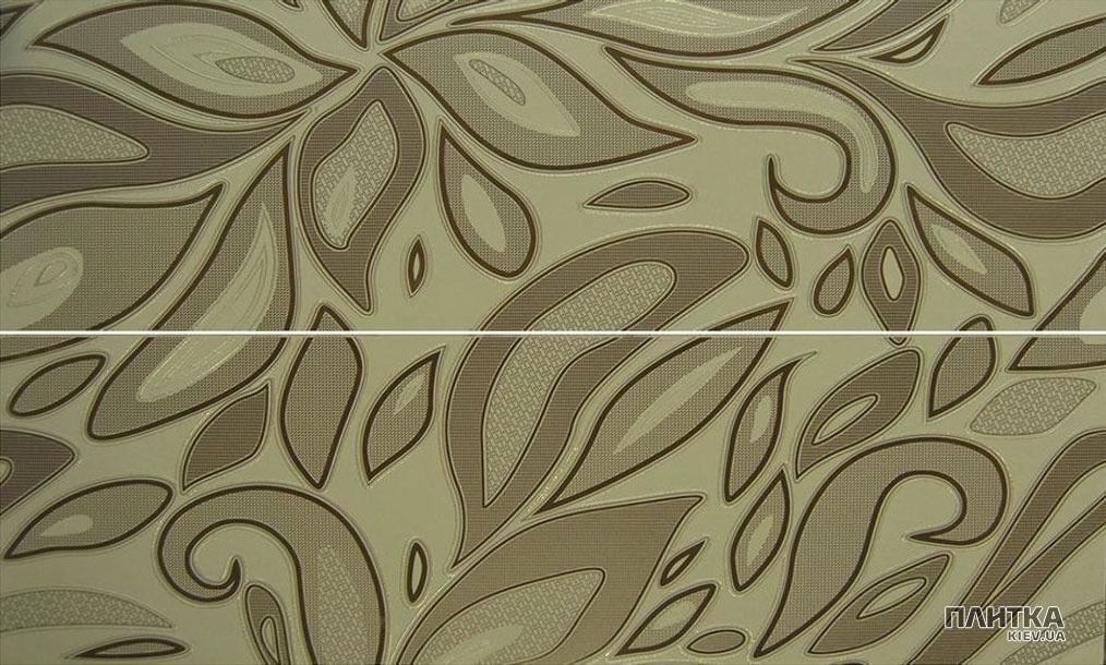 Плитка Ceramica de Lux Basic H9300 SET BASIC IVORY/a декор2 бежево-коричневый,кремовый