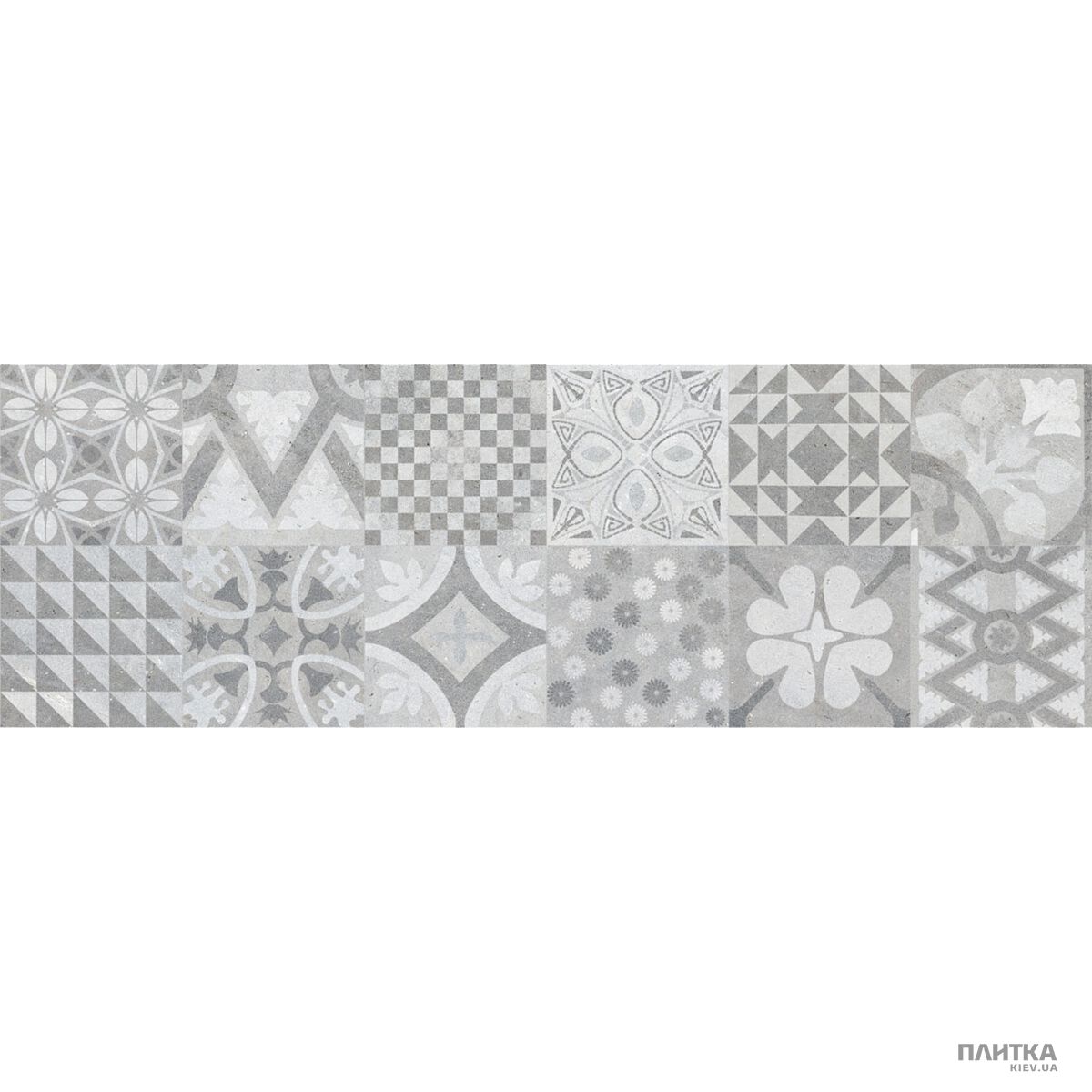 Плитка Ceramica de Lux Shuttle G7525SM09PM SHUTTLE MIX білий,сірий