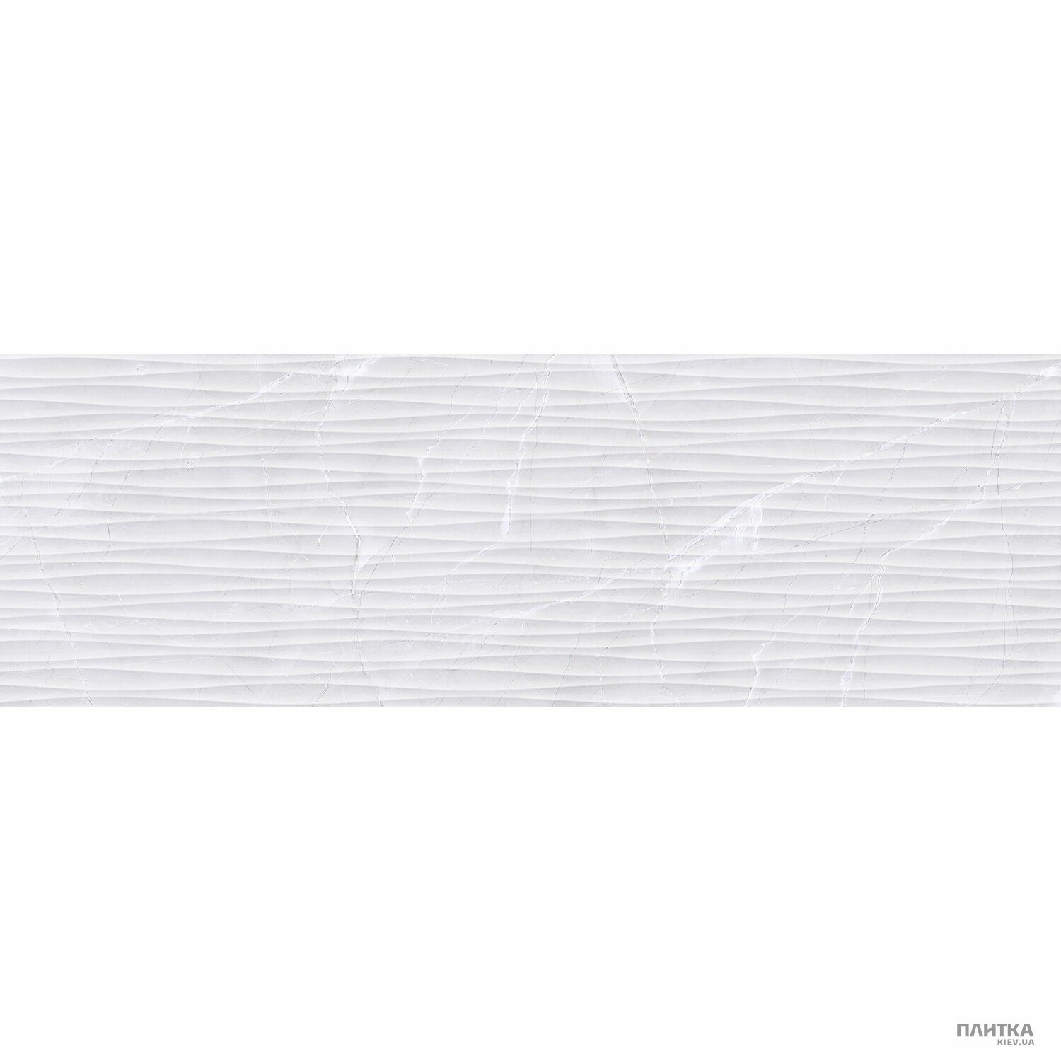 Плитка Ceramica Deseo Etania ETANIA SILVER DECOR WAVES 300х900х10 срібло,світло-сірий