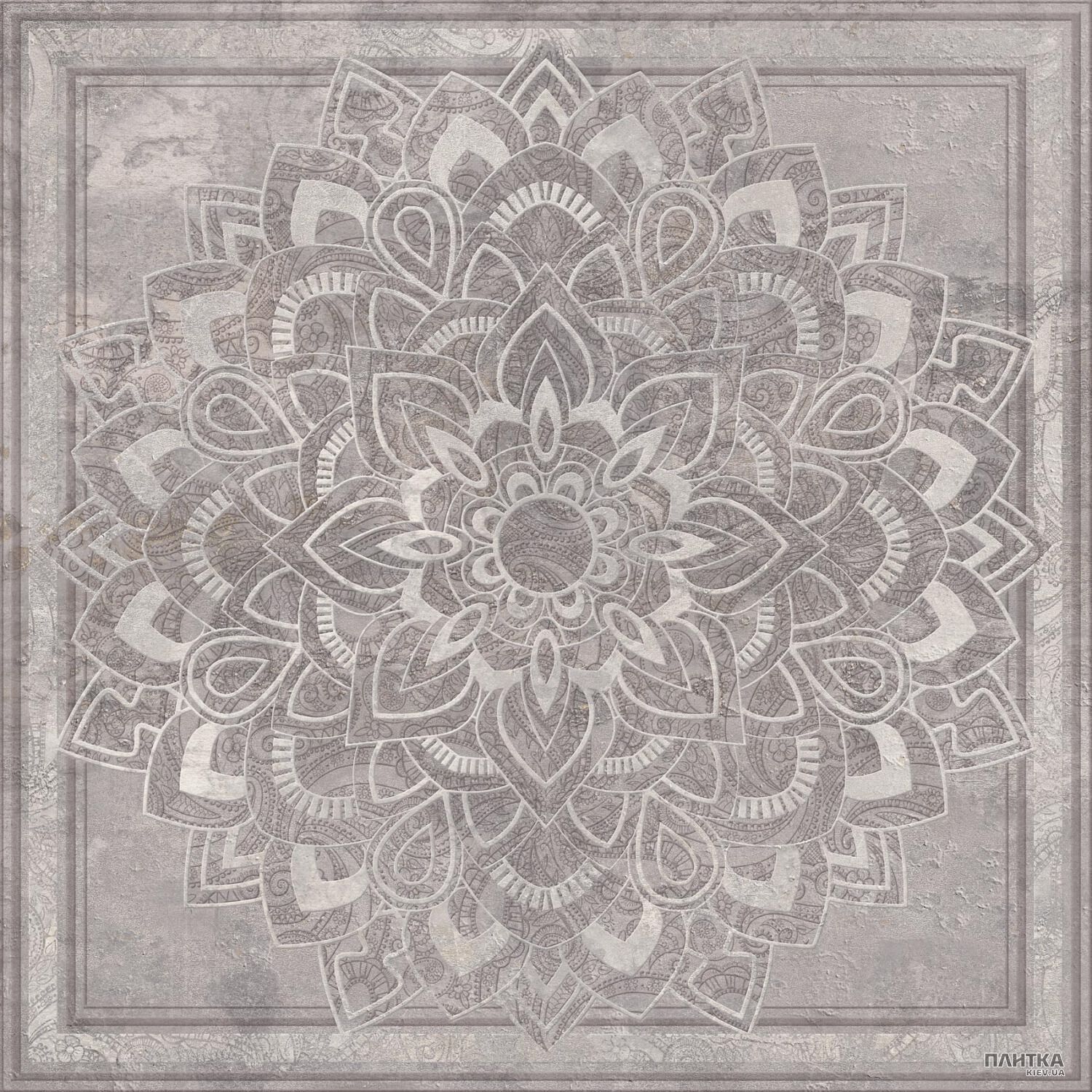 Напольная плитка Ceramica Deseo Layen ROSETON LAYEN серый,темно-серый,светло-серый - Фото 1