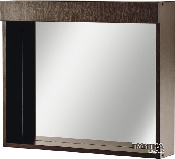 Зеркало для ванной Cersanit Flavia 70x60 с подсветкой венге