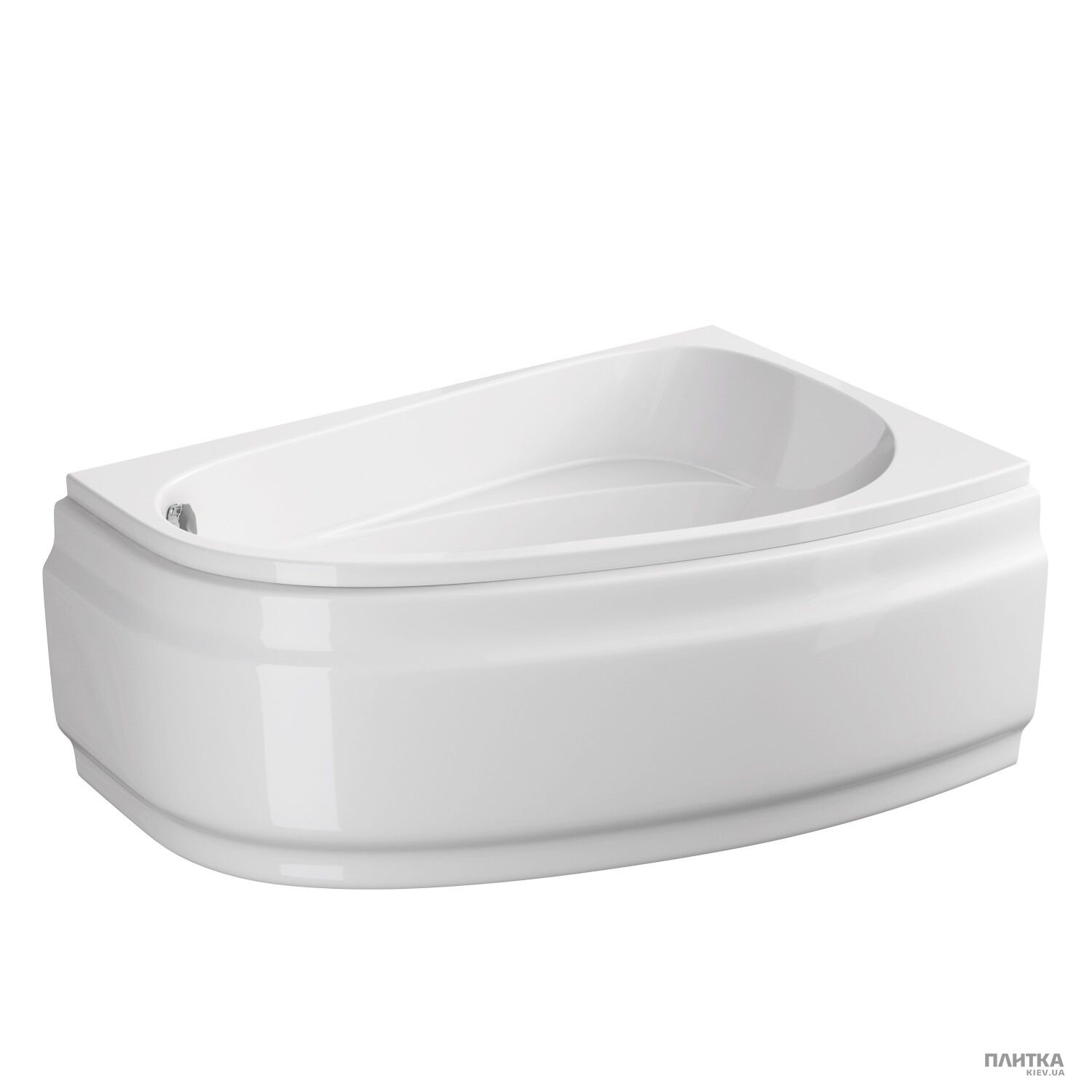 Акриловая ванна Cersanit Joanna New 140x90 см правая, асимметричная белый