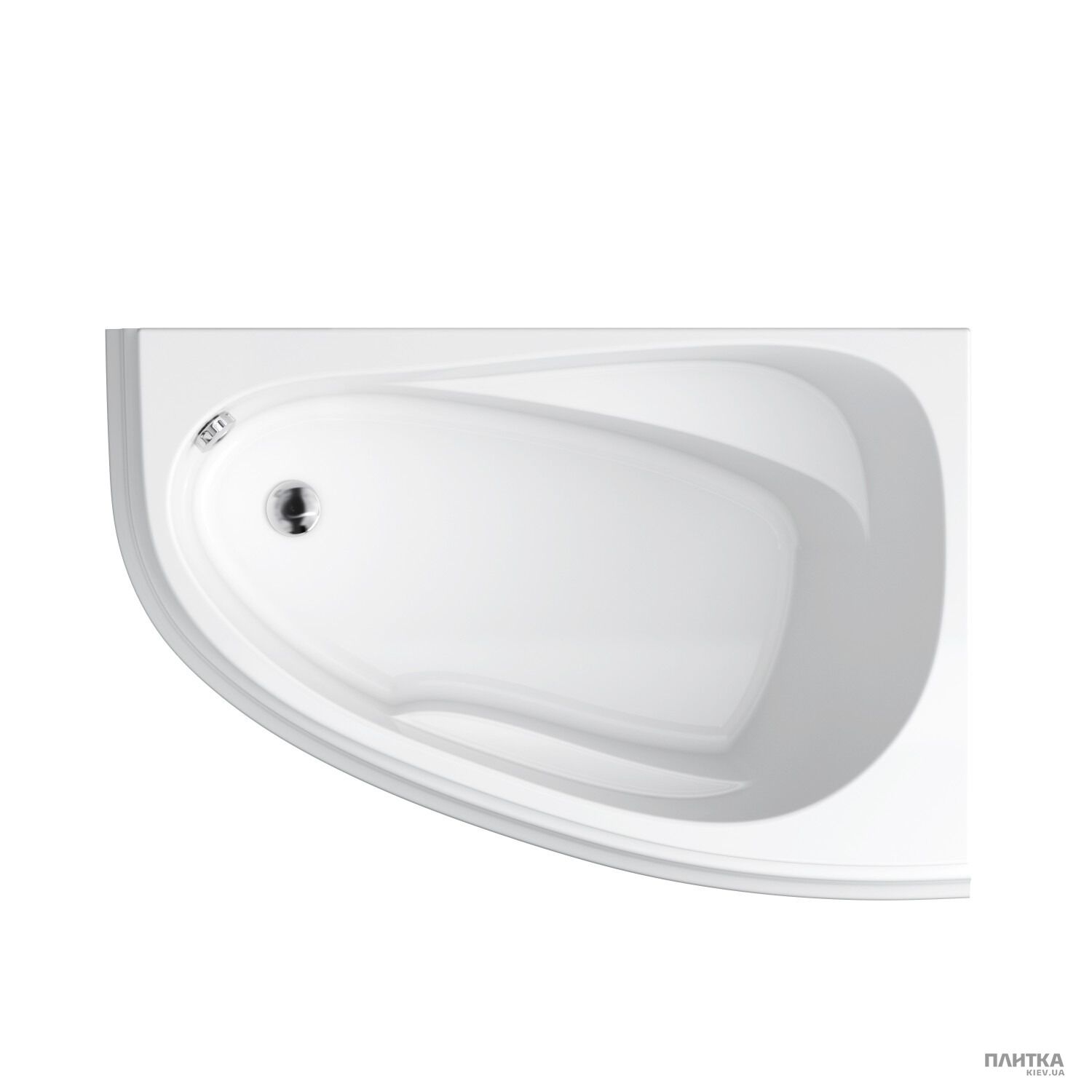 Акрилова ванна Cersanit Joanna New 150x95 см права, асиметрична білий