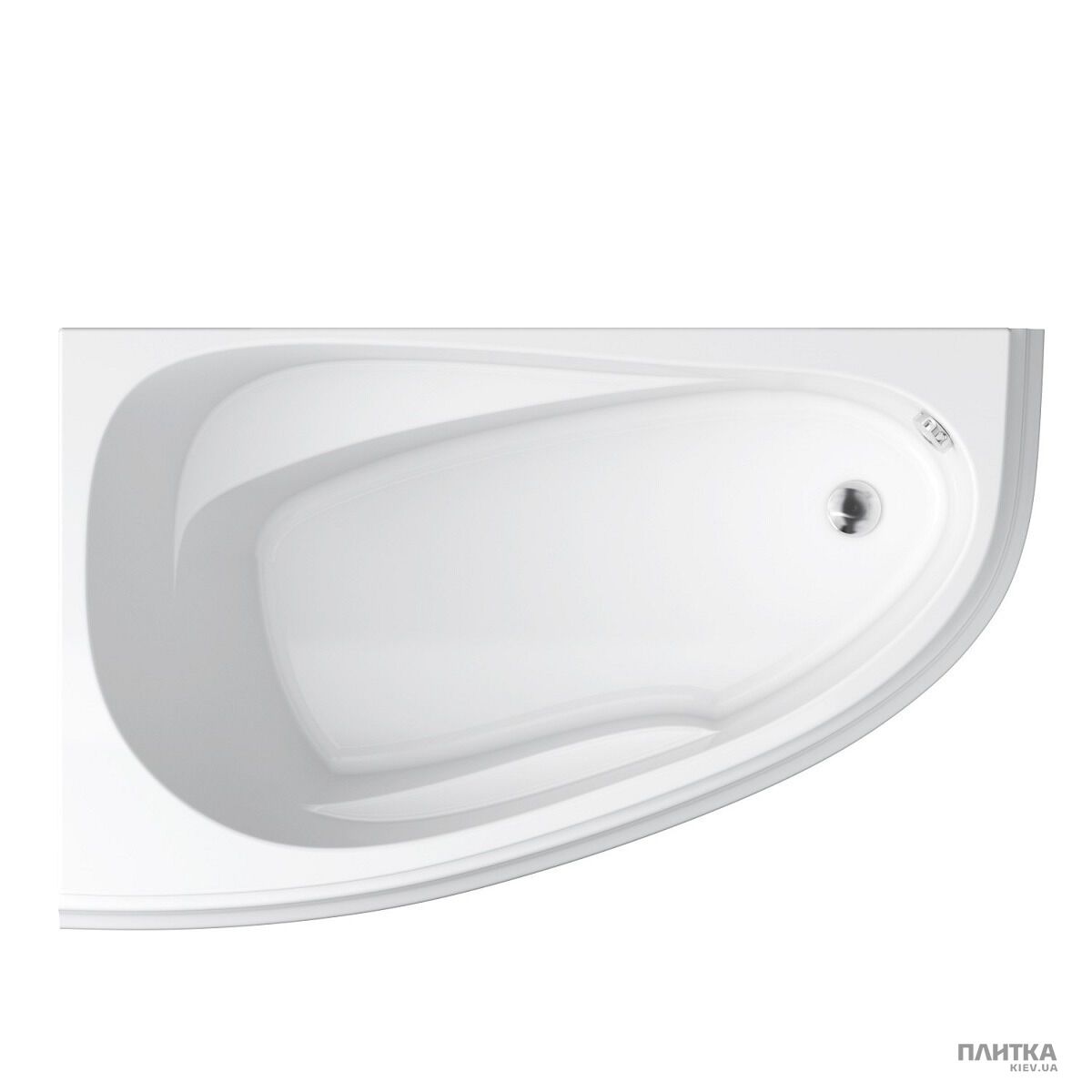 Акрилова ванна Cersanit Joanna New 160x95 см ліва, асиметрична білий