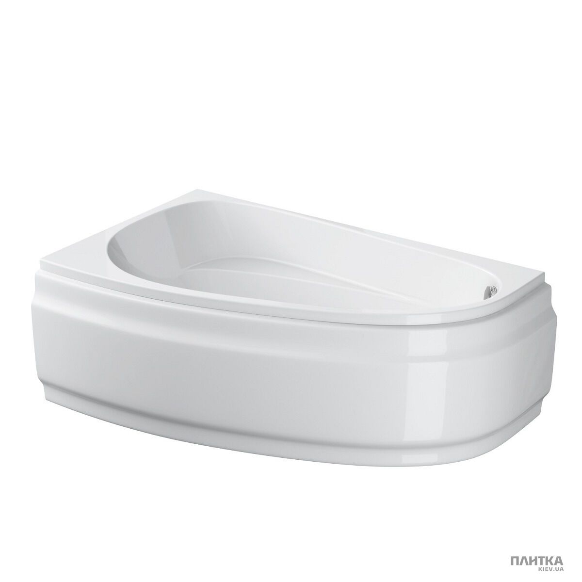 Акриловая ванна Cersanit Joanna New 160x95 см левая, асимметричная белый