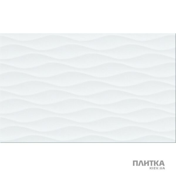 Плитка Cersanit Rika WHITE WAVE STRUCTURE GLOSSY белый