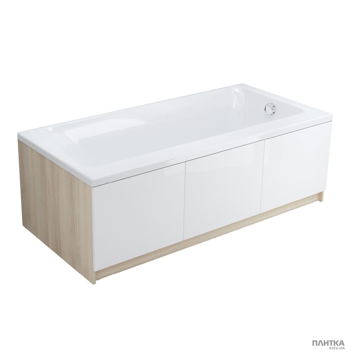 Акрилова ванна Cersanit Smart SMART Ванна прямокутна з кріпленням 170x80 ліва білий