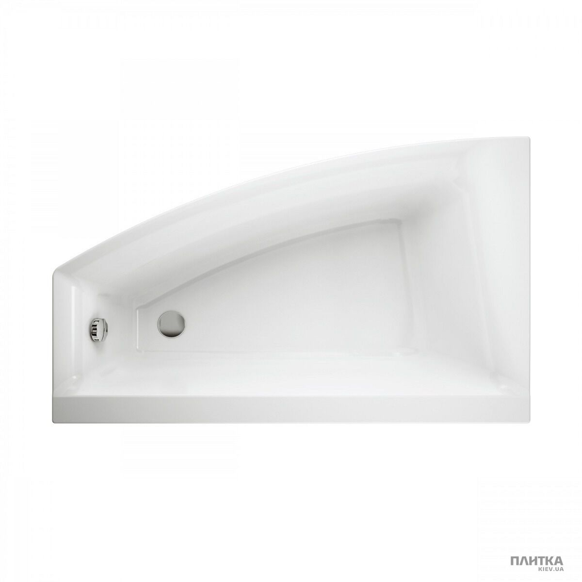 Акриловая ванна Cersanit Virgo max 150x90 см,асимметричная левая белый