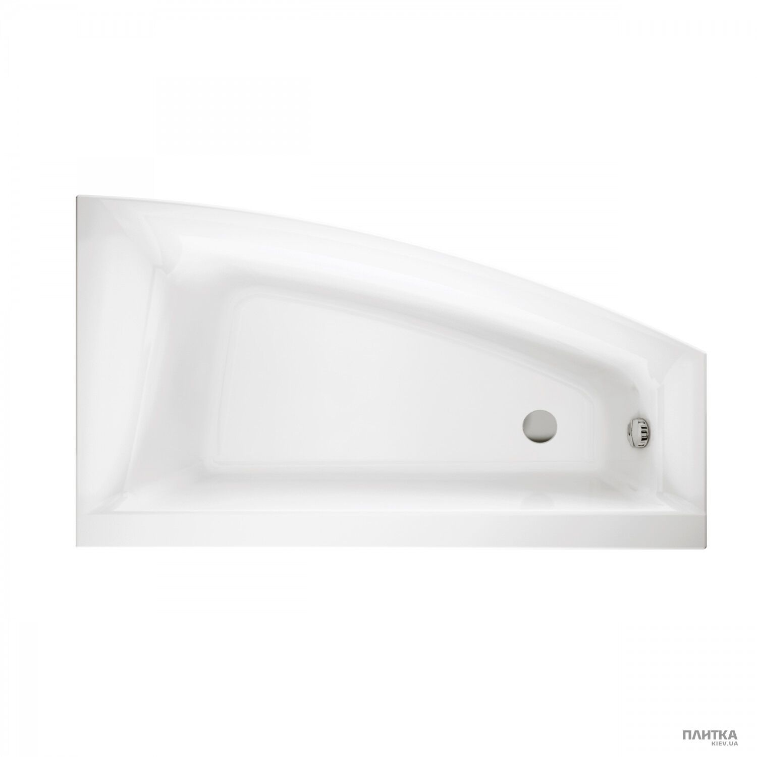 Акрилова ванна Cersanit Virgo max 160x90 см асиметрична права білий