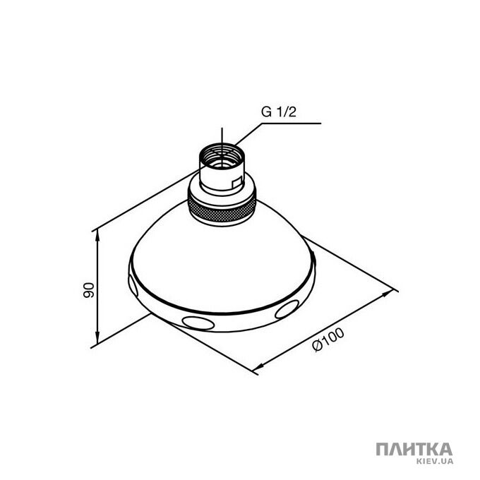 Верхний душ Damixa Practical Cone 765660000 хром