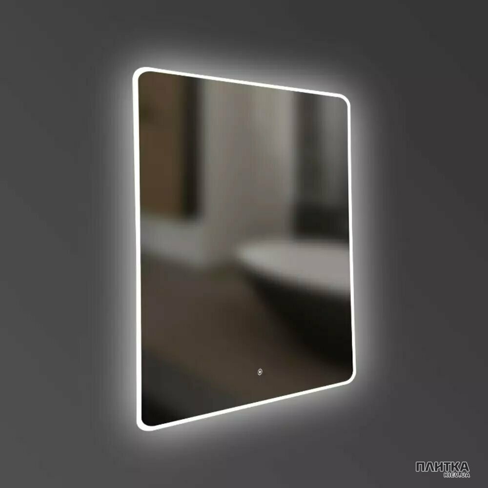 Зеркало для ванной Devit Acqua 5257361 ACQUA Зеркало 600х700 закругленное, с тачсенсором и LED подсветкой серебро