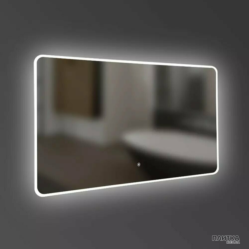 Зеркало для ванной Devit Acqua 5257101 ACQUA Зеркало 1000х700 закругленное, с тачсенсором и LED подсветкой серебро