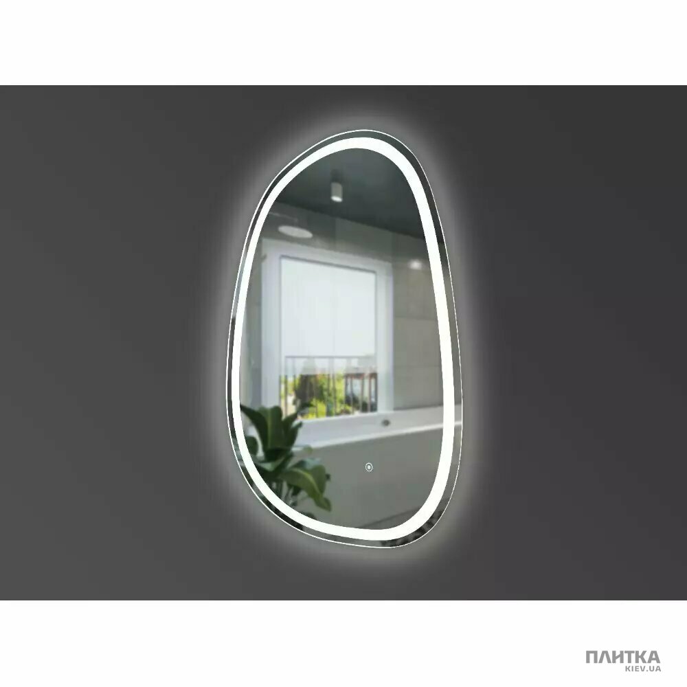 Дзеркало для ванної Devit Style 5415080 Style Асиметричне дзеркало 800х500 з LED підсвіткою та тачсенсором білий,дзеркало